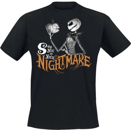 The Nightmare Before Christmas See You In Your Nightmare Heren T-shirt - zwart - L