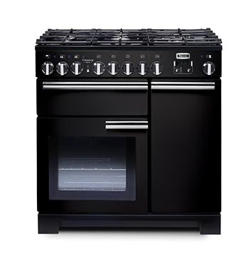 Falcon Professional Deluxe 90 DF Vrijstaand fornuis Zwart