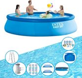 Easy Set Intex Zwembad Easy Set - Opblaasbaar Zwembadpakket - Rond - 457x107 cm - Blauw