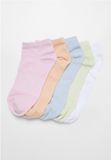 Urban Classics No Show 5Pack Enkelsokken - 47/50 - Multicolours