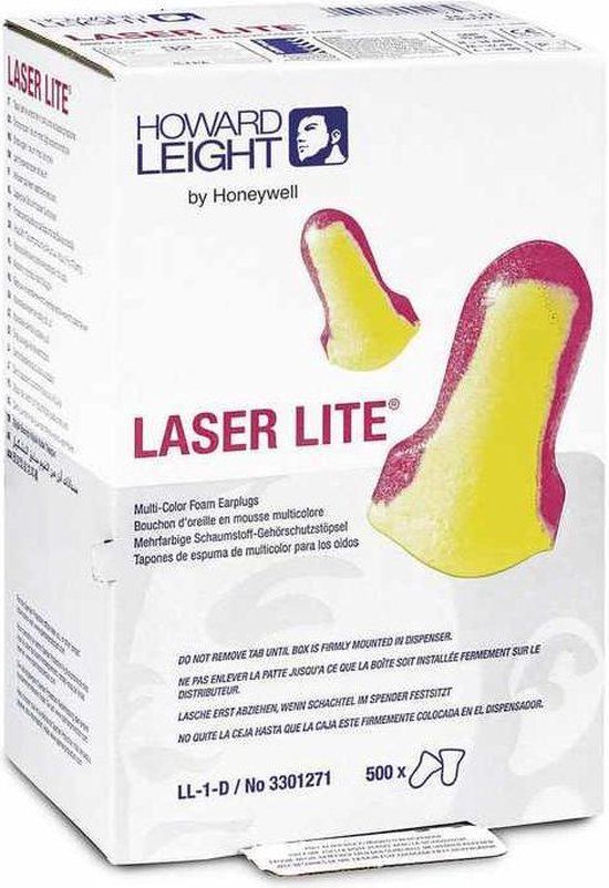 Honeywell Howard Leight LaserLite LS500 - Navulling - 500 paar - Blauw - SNR 35 dB