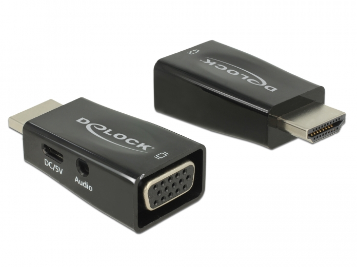 DeLOCK 65901 - Adapter - Zwart - Kunststof