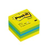 Post-it Notes Mini-kubus, 400 vellen, 51 mm x 51 mm, zelfklevende notitieblaadjes om mee te noteren, voor to-do-lijsten en als herinnering