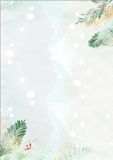 Sigel Kerstmotief-papier 'Aquarelwaterverf Kerst Boslandschap' A4 90 g/m² 100 vel