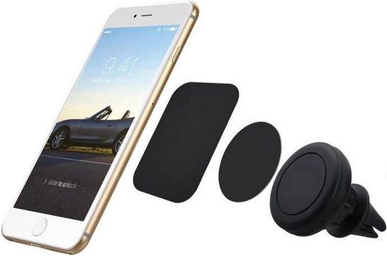 LuxeBass Telefoonhouder Auto voor Ventilatierooster - Magnetisch en Universeel - LB408