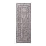 Eddie Bauer Zacht getuft katoenen badkamerdecor, super absorberend en sneldrogend, 100%, chroomgrijs, loper (60" x 22")