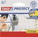 Tesa 56x silencieux/pieds antidérapants ronds - 8 mm - Transparent
