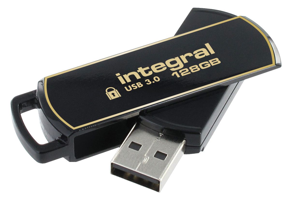 Integral 128GB Secure 360 USB 3.0 Flash Drive - Encrypted