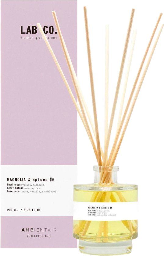 Lab Co. - Geurstokjes 'Magnolia & Spices' (200ml)