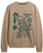 Superdry Tokyo Narrative sweatshirt met losse pasvorm Heren Stonewash Taupe Brown Katoen XL