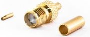 SMA-connector, krimpklem voor RG316-kabel, coaxiale connector