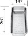 BLANCO 223077 Vergiet Roestvrijstaal 36,10 cm