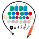 SPTA M14 Draad Flexibele Shaft, Mini Detail Polijstmachine Universele Rotary Grinder Tool 30 stks Polijsten Pad Spons Buffing Pad voor Roterende Tools/Polijstmachine