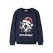 NAME IT KIDS sweater met print - donkerblauw