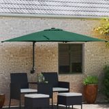 VidaXL Parasol de jardin vert 248,5 x 247,5 x 160 cm polyester et acier