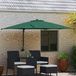 VidaXL Parasol de jardin vert 248,5 x 247,5 x 160 cm polyester et acier