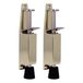 AMIG Doorvastzetter / Deurvergrendeling - 2x - 120 x 25mm - 28mm Slag - Voetbediening - Wit