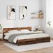 vidaXL Bedframe met hoofdeinde, Oud Hout, 180 x 200 cm