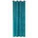 Eurofirany Gordijn glad, jacquard, gestructureerd, trendy, oogjes, elegant, hoogwaardig, glamour, slaapkamer, woonkamer, turquoise, 135 x 250 cm