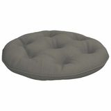 vidaXL Hangstoel Kussen VIANEN 100% Polyester Grijs Ø 50 x 10 cm