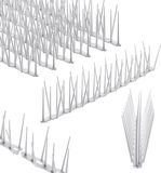 KADAX Vogelafweer van kunststof, duivenafweer, spikes, vogelbescherming voor balkon, raam, dak, tuin, vogelverschrikker ter afweer van vogels, duivenbescherming (wit, 6 stuks)