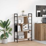 Merkloos Artisan Eiken Boekenkast voor Woonkamer en Kantoor