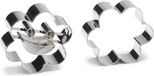 Patisse uitsteekvormen Bloem 6 cm RVS zilver 2-delig