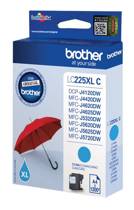 Brother LC-225XLC single pack / cyaan