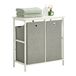 SoBuy BZR57-W Badkamermeubel - Wit Houten Composiet met Legplank