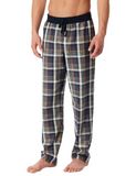 Schiesser Heren slaapbroek lang Web - Mix + Relax - Organic Cotton, Grafiet 183106
