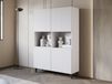 FUKETTE commode haute 4 portes 120 cm blanc