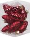 Othmar Decorations Bv 12x Dennenappel kersthangers/kerstballen rood van glas - 6 cm - mat/glans - Kerstboomversiering