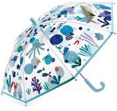 Djeco kinderparaplu Sea - transparant - kleurrijk zeeleven voor kinderen.