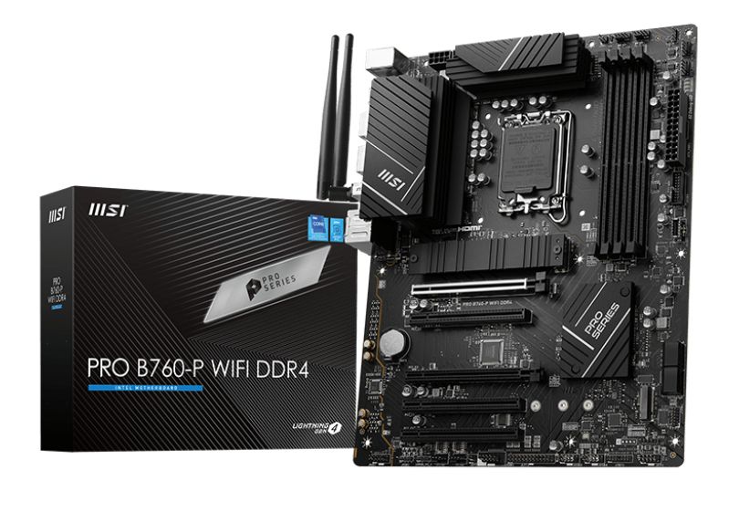 MSI PRO B760-P WIFI DDR4 Motherboard - LGA 1700 - ATX