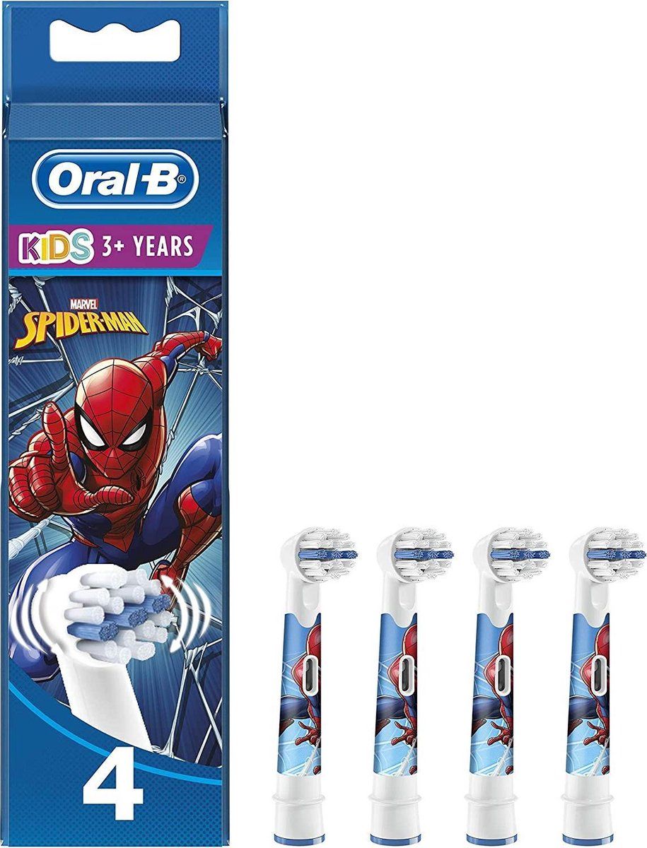 Oral-B Kids Spiderman - Opzetborstels - 4 stuks