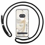 Transparante Huawei Transparante beschermhoes voor Huawei Honor 200 5G, met zwart koord