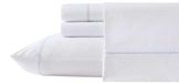 Ensemble de literie en percale de coton, 4 pièces, grand lit, blanc cassé