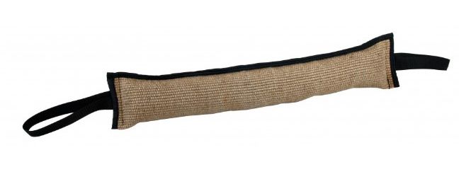 TRIXIE Training Dummy Bijtrol - Jute - 60 x 12 cm - zwart/grijs