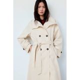 Mango trenchcoat met ceintuur - ecru
