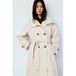 Mango trenchcoat met ceintuur - ecru