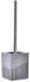 DKD Home Decor Toiletborstel Scandi Ziverachtig Grijs Roestvrij staal Aluminium Hars (9,5 x 9,5 x 37 cm)