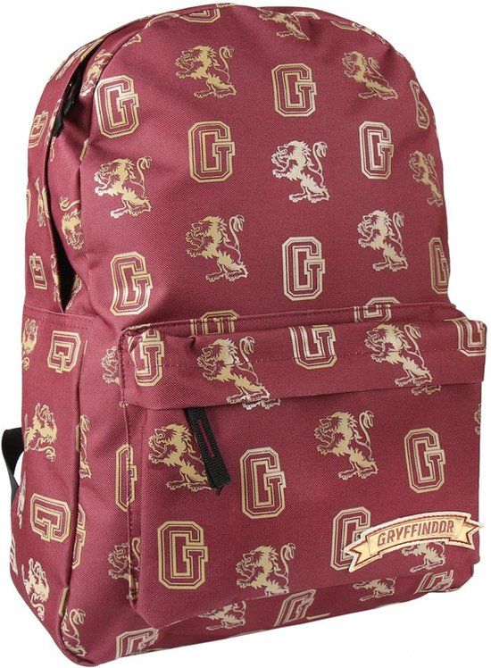 Harry Potter Gryffindor School Rugzak - Rood - 17 inch Laptopvak