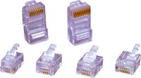encitech RJ126P6CR Connecteur, droit 6P6C Transparent 1 pièce