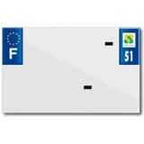 Top Plaq Blanco PVC nummerplaatstrip Top Plaq 51
