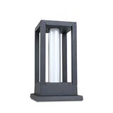 wonderlamp, Led-buitenlamp, 7 W, waterdicht conform IP54, neutraal licht, verlichting voor tuin, terras, antraciet