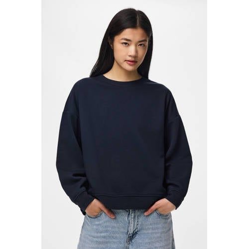 PIECES sweater - donkerblauw