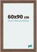 Your Decoration - Cadre puzzle 60x90 cm - Noyer Foncé - Cadre puzzle 1500-2000 pièces - Cadre photo MDF - Mura