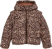 WE Fashion Meisjes Jas met capuchon 170/176 Light brown