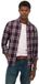 Superdry Vintage Check Overhemd Heren Lange Mouwen Shirts L Grace Ruit Marineblauw Katoen Flanel