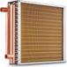 VEVOR 16" x 16" Warmtewisselaar, water-lucht, 3 rijen, koperen aansluitingen van 3/8", 193 lamellen